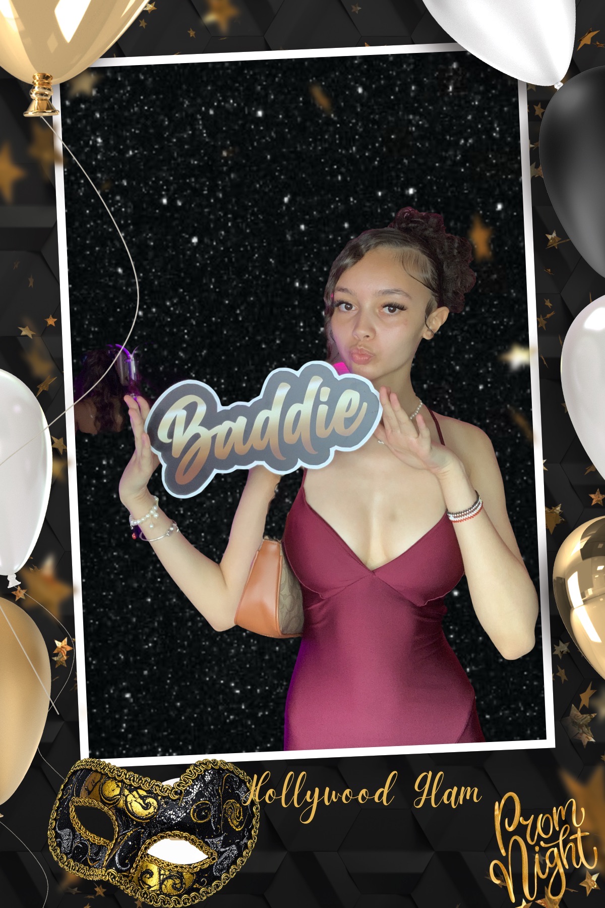 Prom photo booth guest